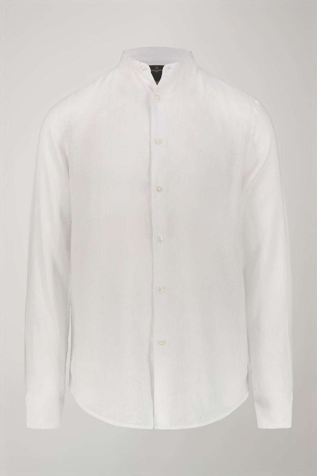 Korean Collar Pure Linen Comfort Shirt for Men — gallery