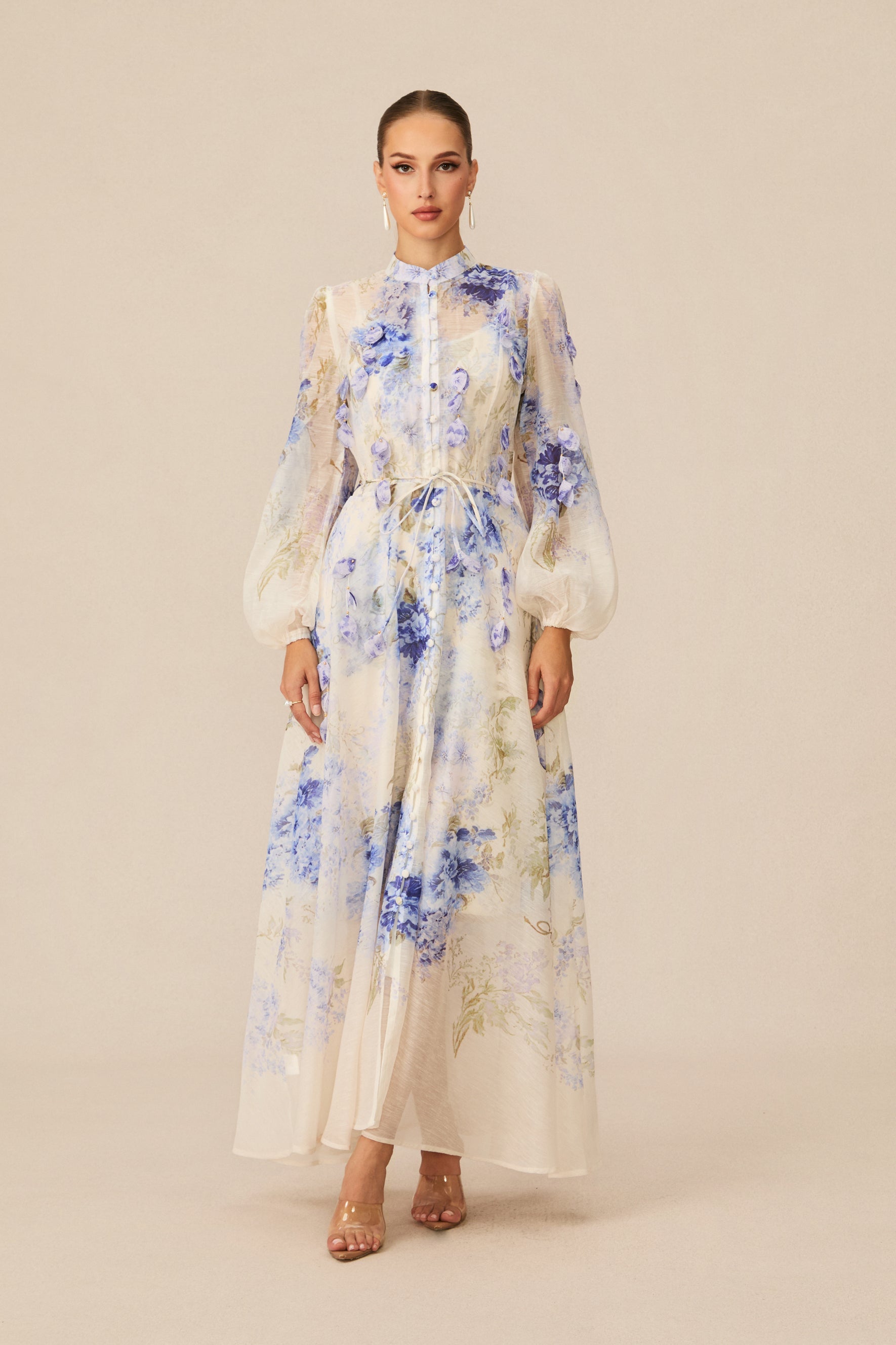 Moment of Beauty Floral Print Maxi Dress for Women - gallery