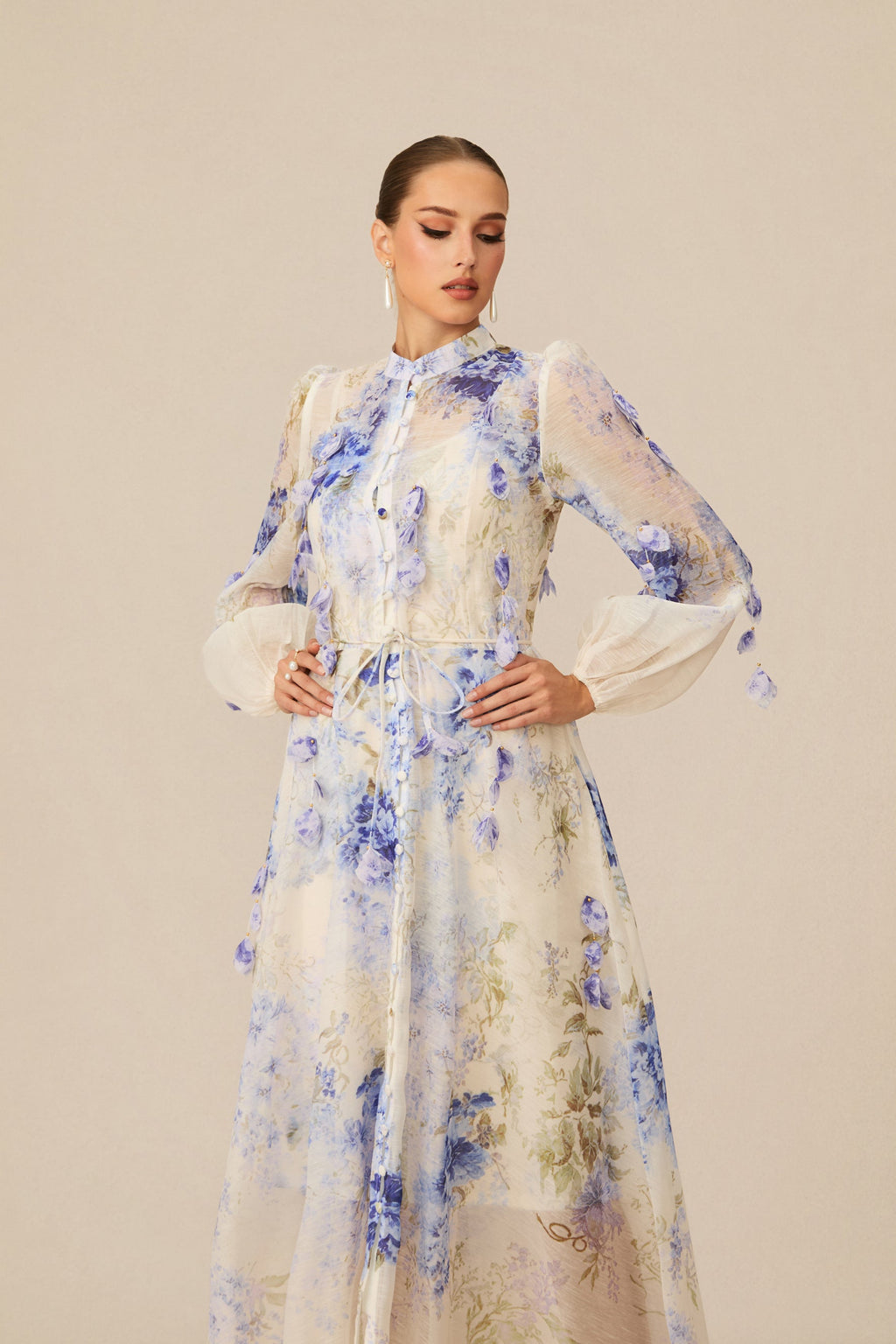 Moment of Beauty Floral Print Maxi Dress for Women - gallery