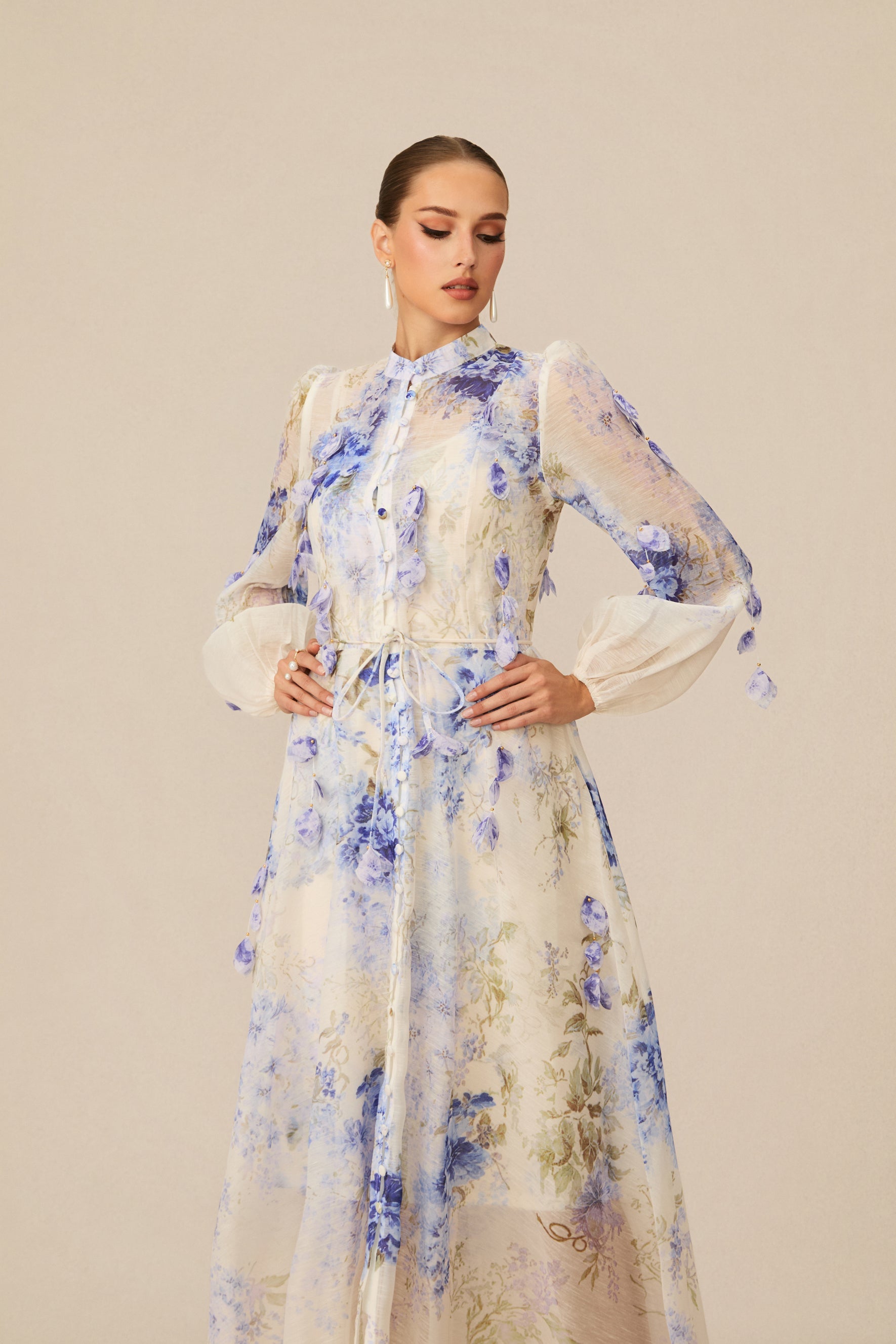 Moment of Beauty Floral Print Maxi Dress for Women - gallery