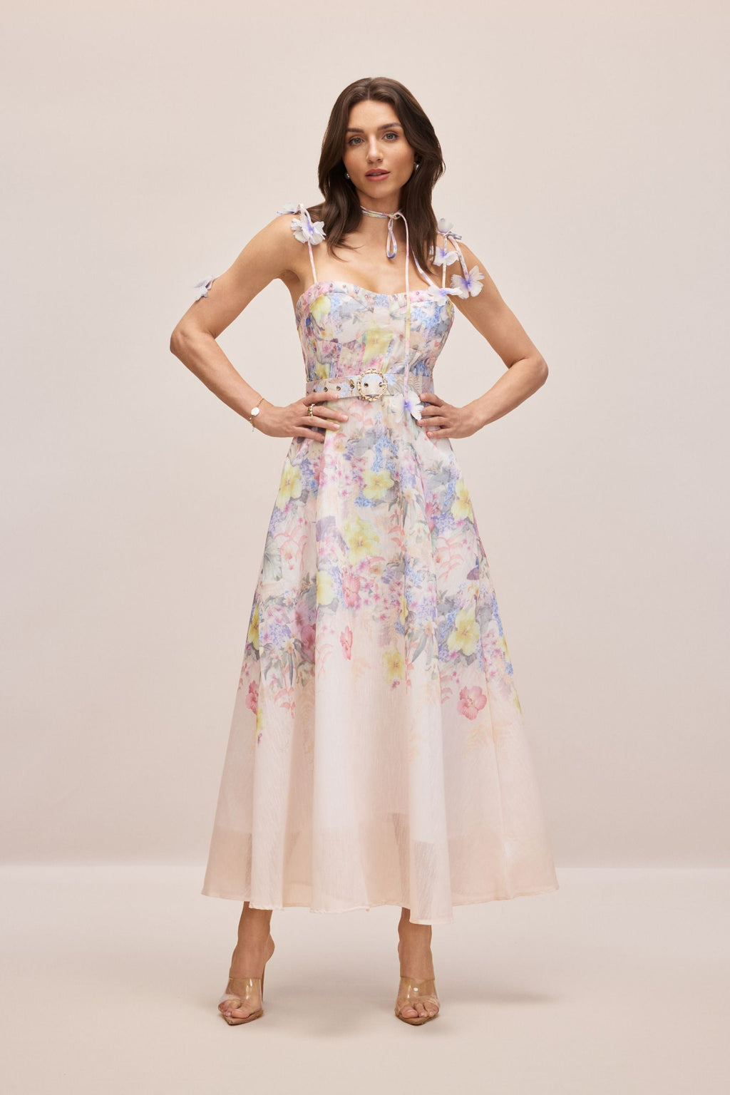 Tasha Floral Corset Maxi Dress for Women - gallery