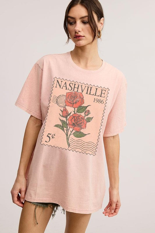 T-Shirt Nashville Stamp for Women