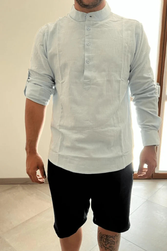 Casual Linen Beach Shirt for Men - gallery