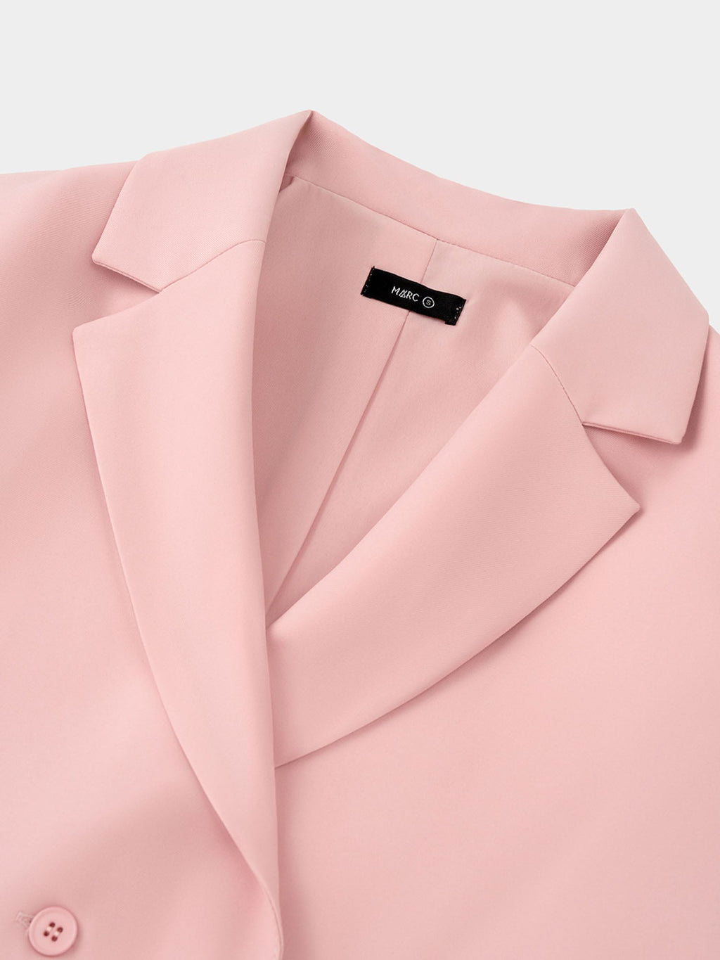 Cropped Short-Sleeve Button Blazer for Women - gallery