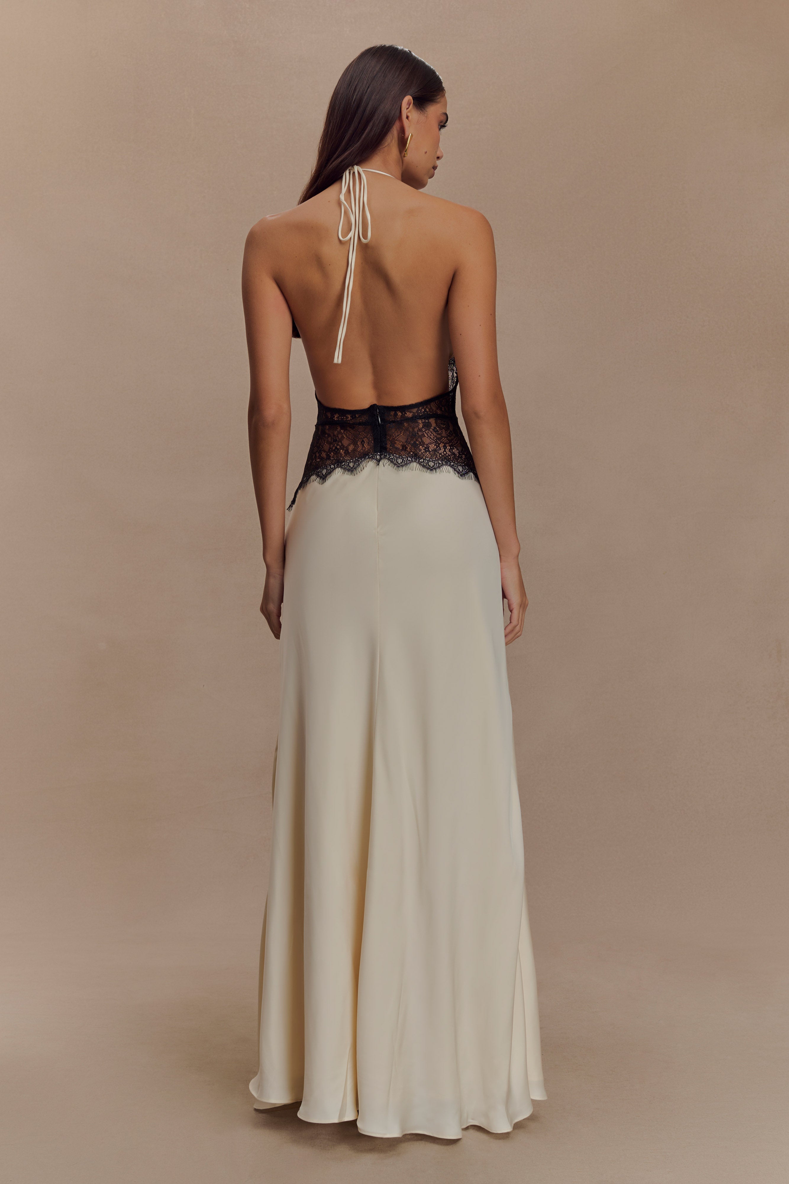 Dinah Lace and Satin Maxi Dress for Women - gallery