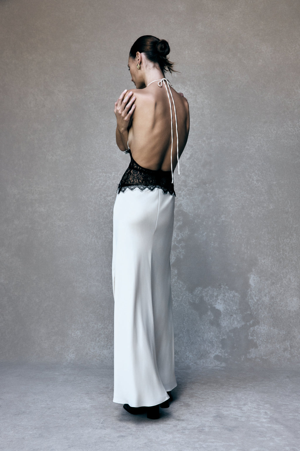 Dinah Lace and Satin Maxi Dress for Women - gallery