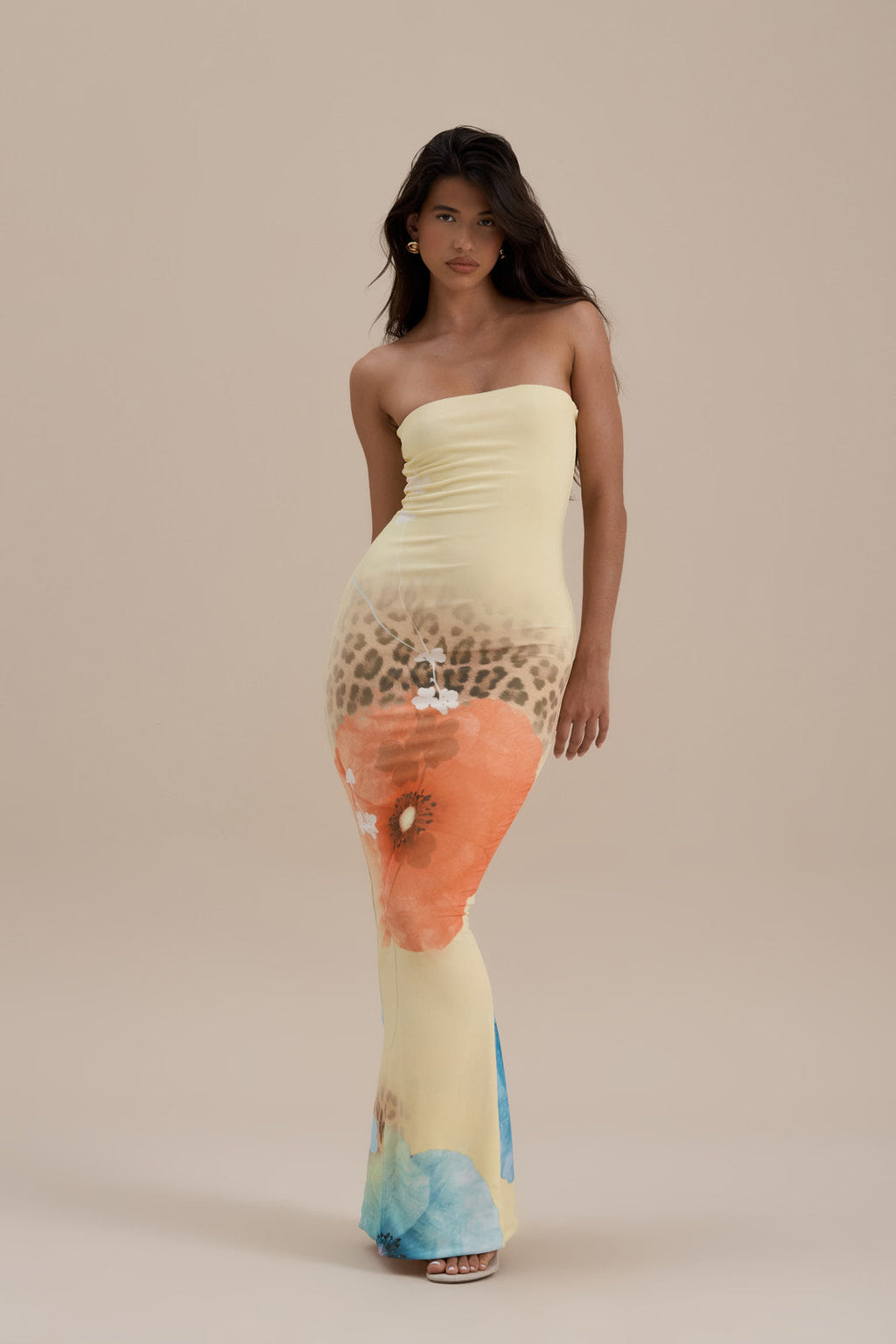 BONITA BANDEAU MAXI DRESS | SUMMER PRINT — gallery