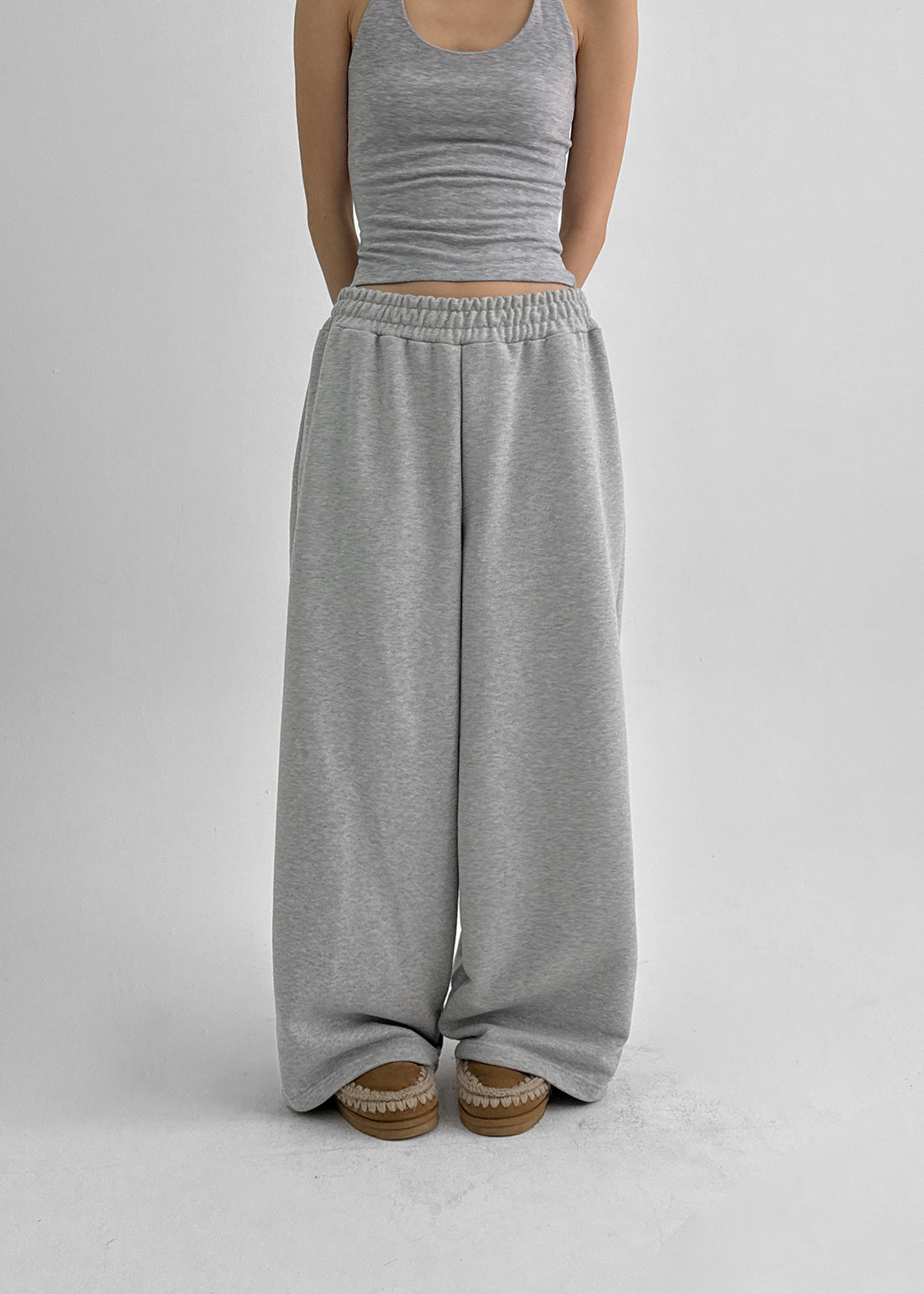 Wide Banding Pants Trousers for Women