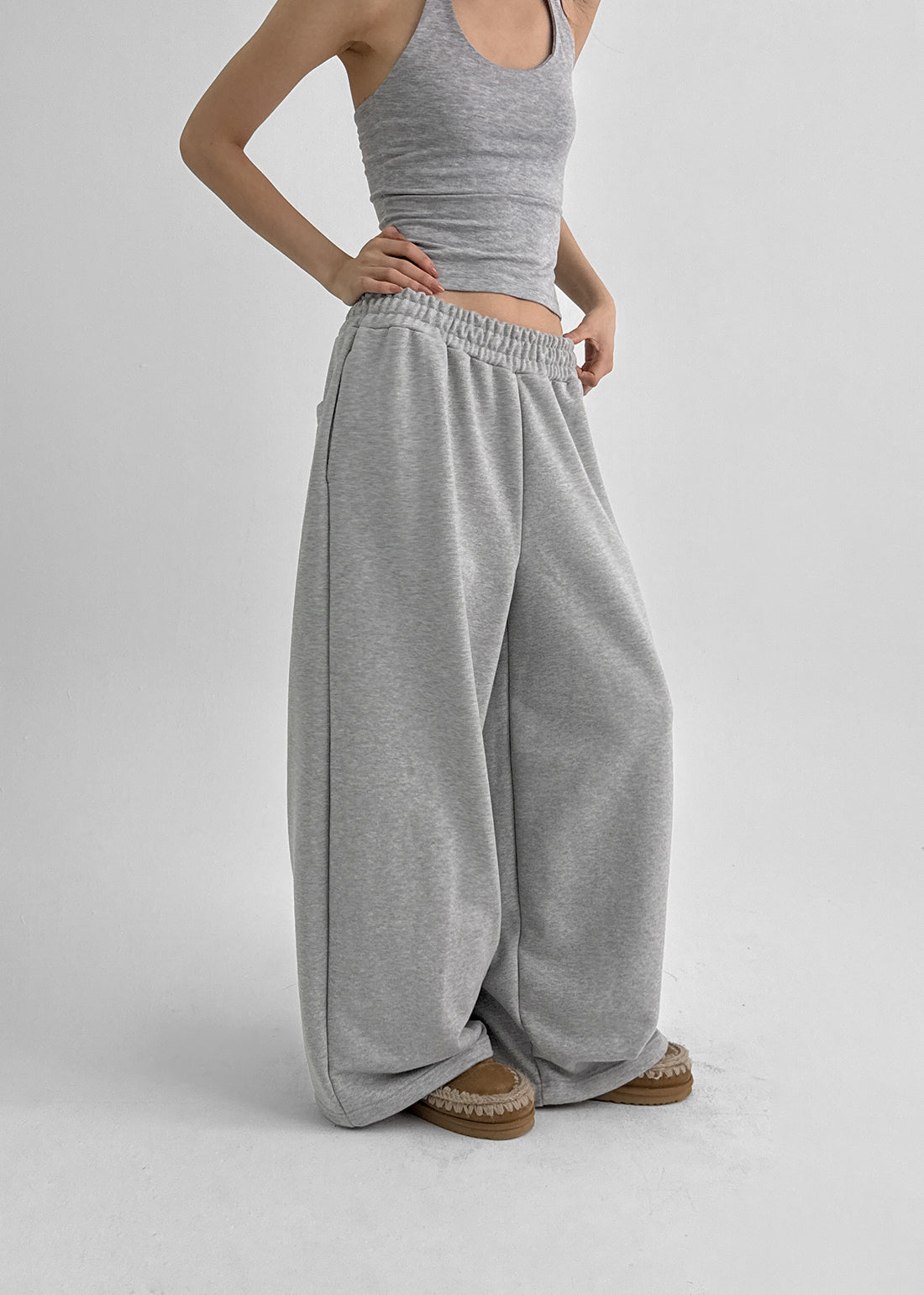 Wide Banding Pants Trousers for Women - gallery
