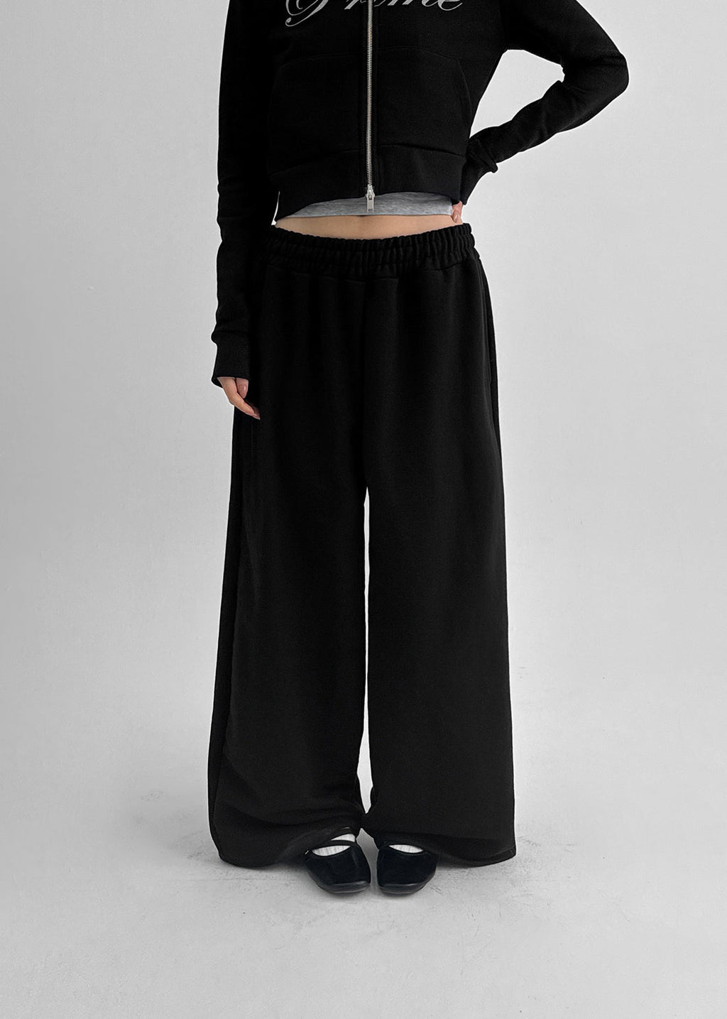 Wide Banding Pants Trousers for Women - gallery