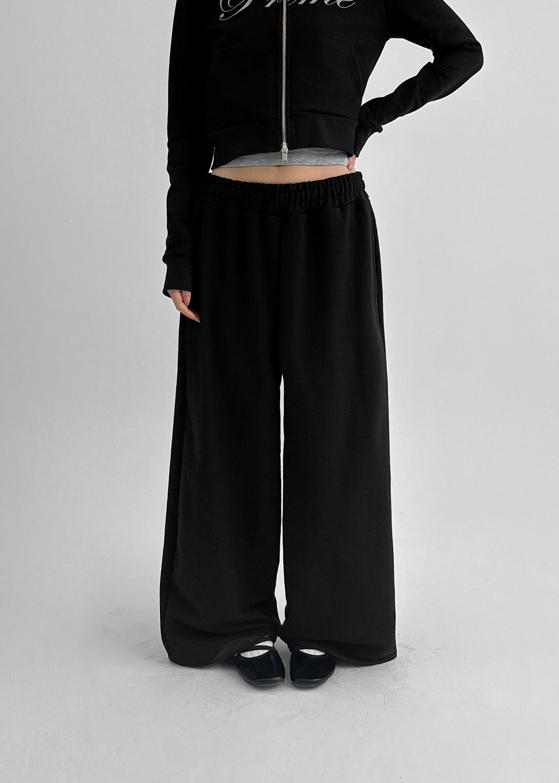 Wide Banding Pants Trousers for Women - gallery
