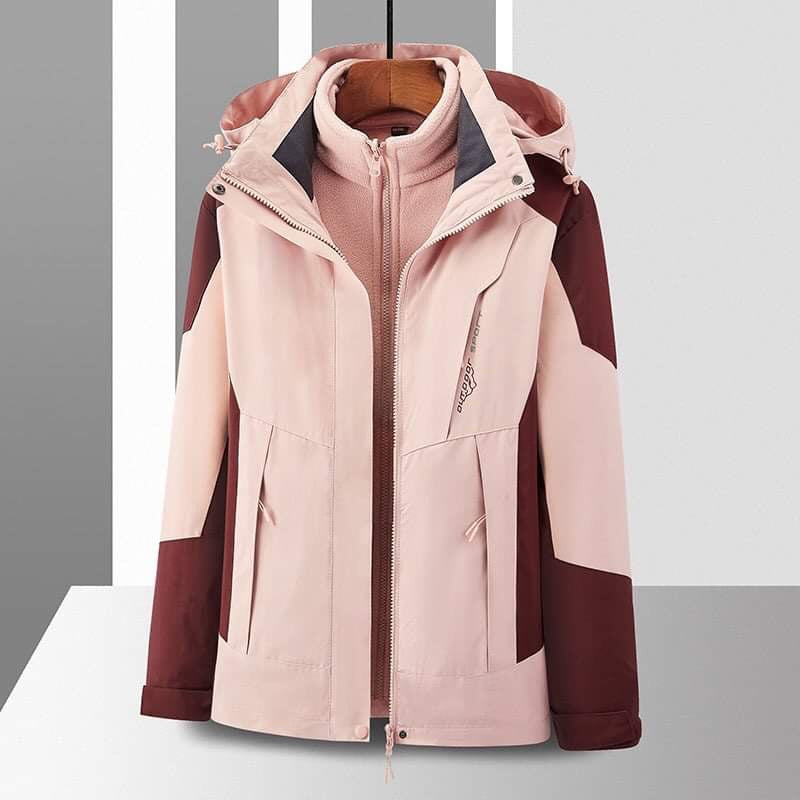 Fleece-Lined Hooded Windbreaker Jacket - gallery
