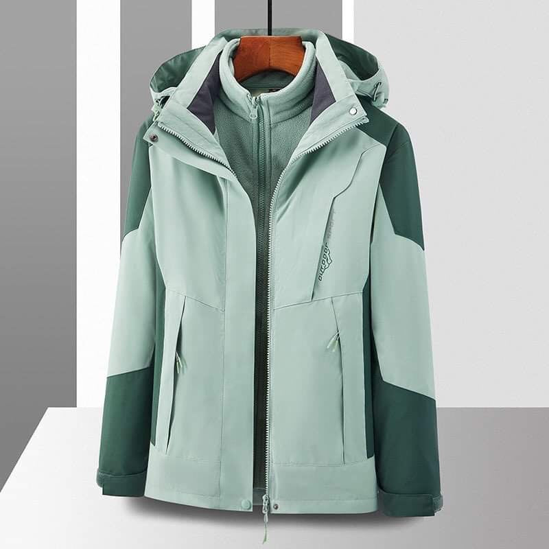 Fleece-Lined Hooded Windbreaker Jacket - gallery