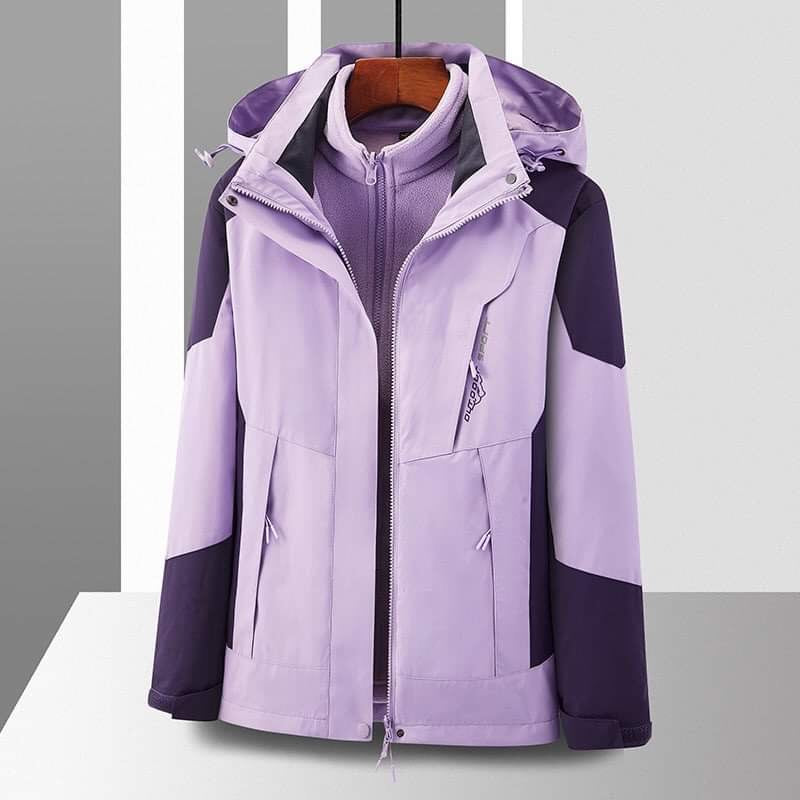 Fleece-Lined Hooded Windbreaker Jacket - gallery