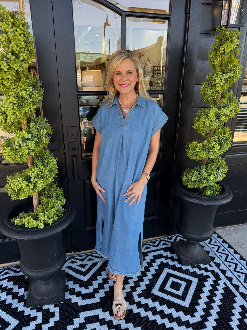 Ruth Dress - Light Denim
