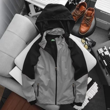 Plus Size Padded Jacket with Detachable Hood for Women - gallery