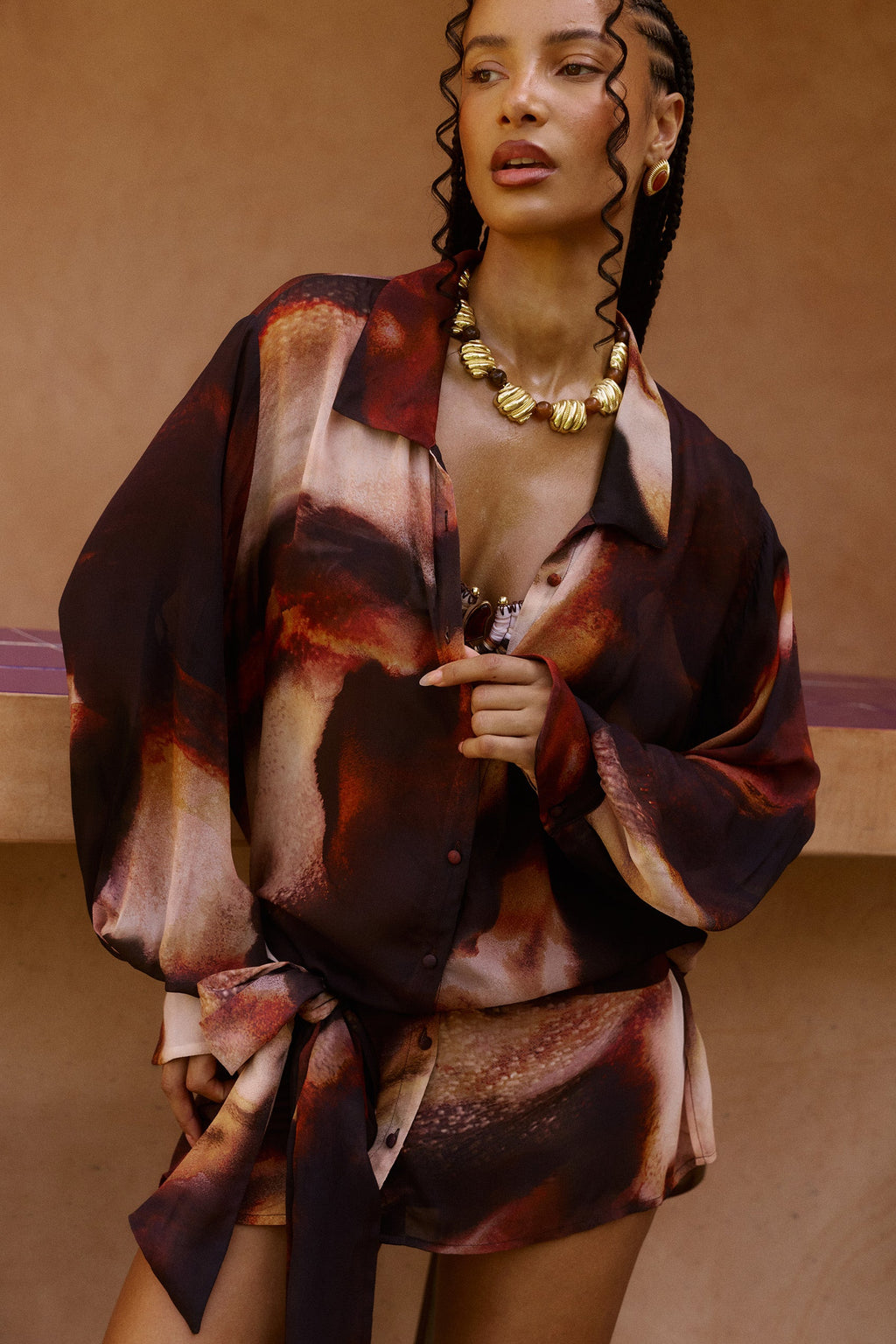Melia Shirt Dress in Sarabi for Women - gallery