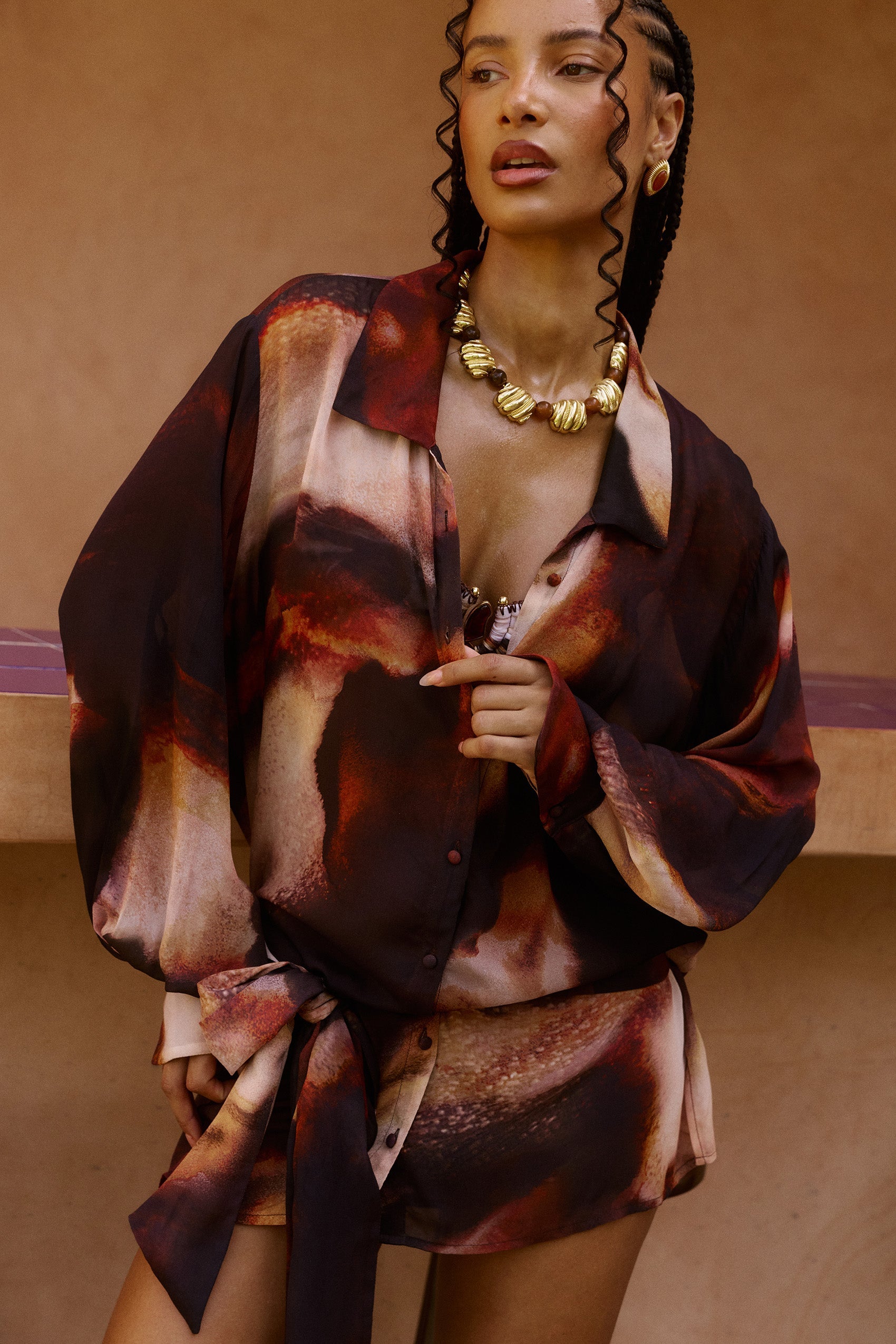 Melia Shirt Dress in Sarabi for Women - gallery