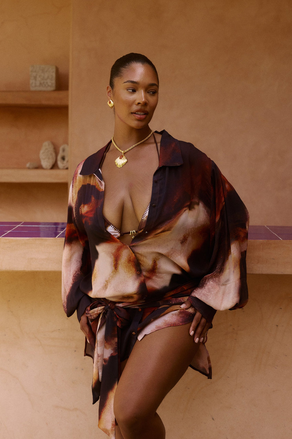 Melia Shirt Dress in Sarabi for Women - gallery