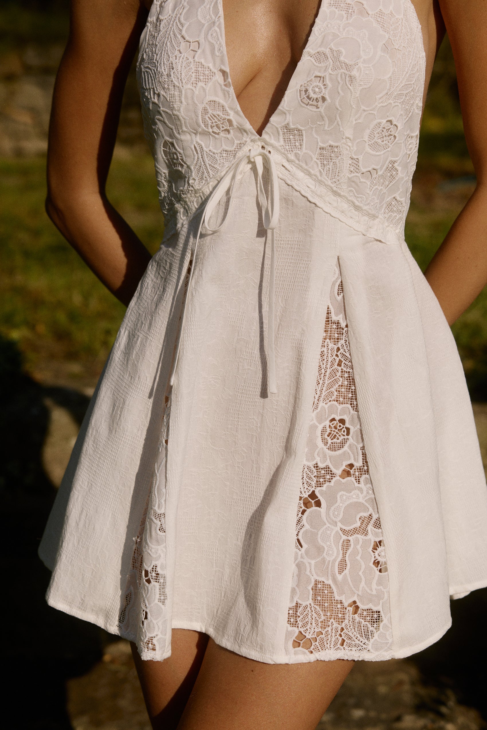 Willow Mini Dress in Celeste for Women - gallery