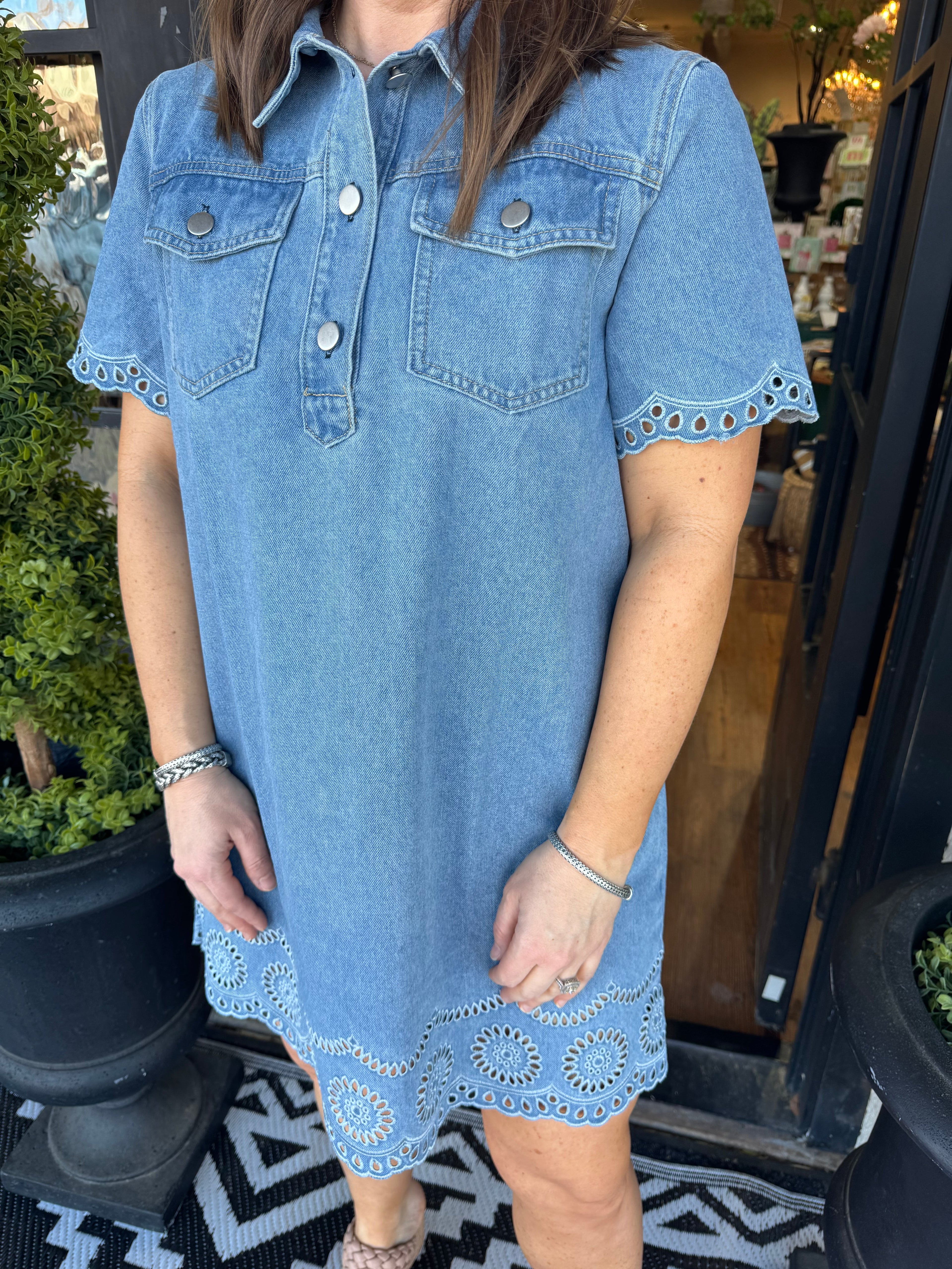 Cissy Dress - Denim Blue - gallery