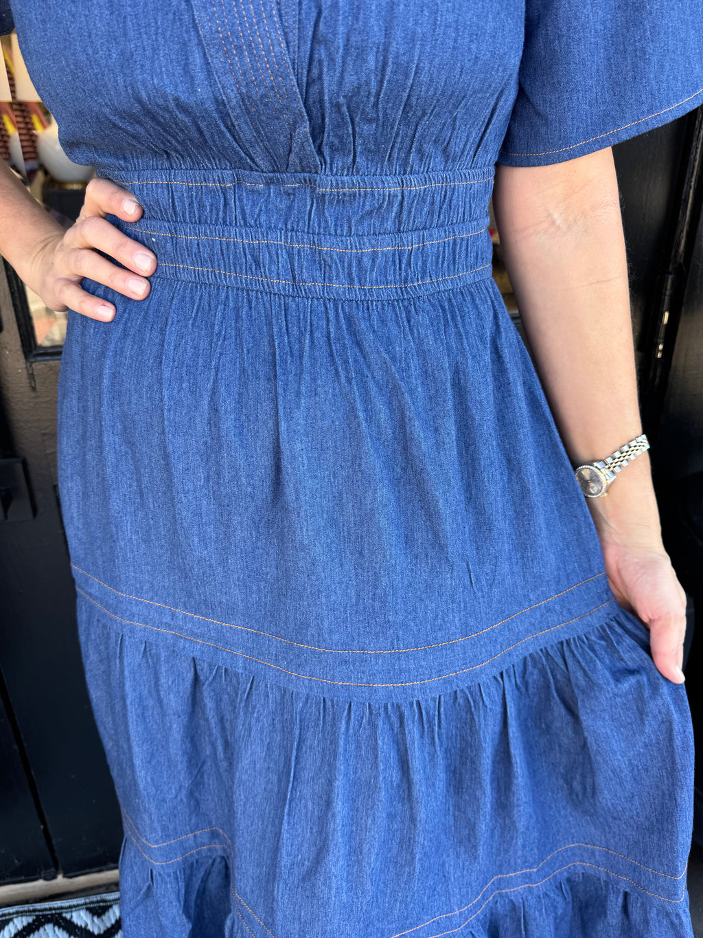 Grace Dress - Denim Blue - gallery