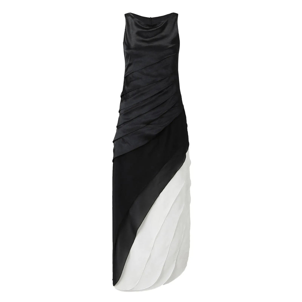 Stylish Ombre Layered Dress
