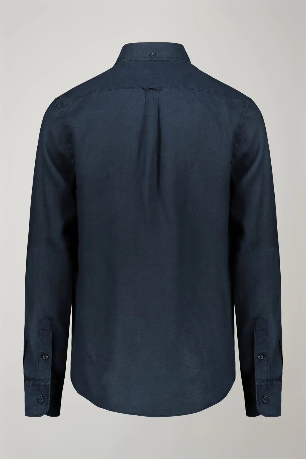 Button-Down Collar Pure Linen Comfort Shirt for Men — gallery