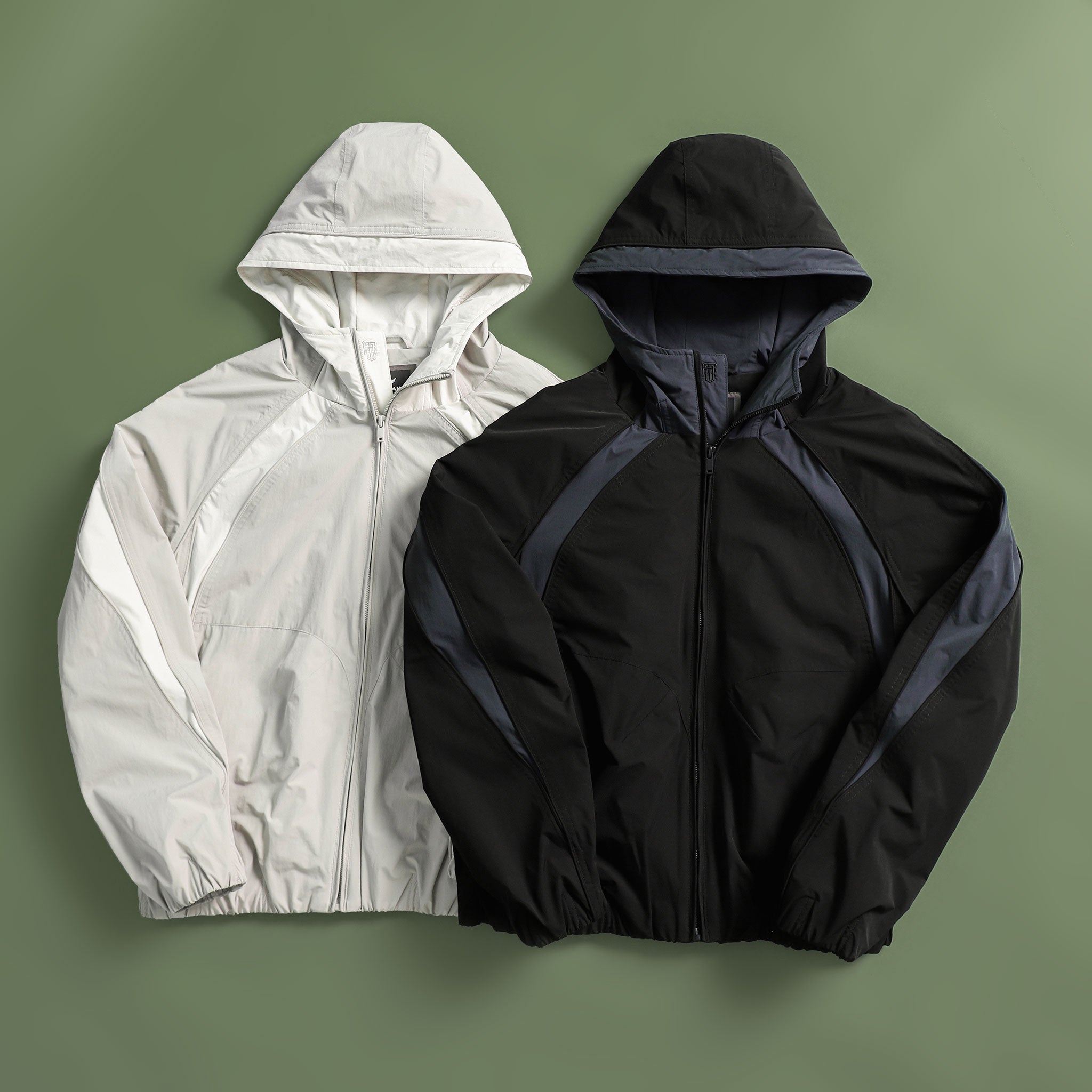 Hooded Two-Layer Windbreaker Jacket for Women - gallery