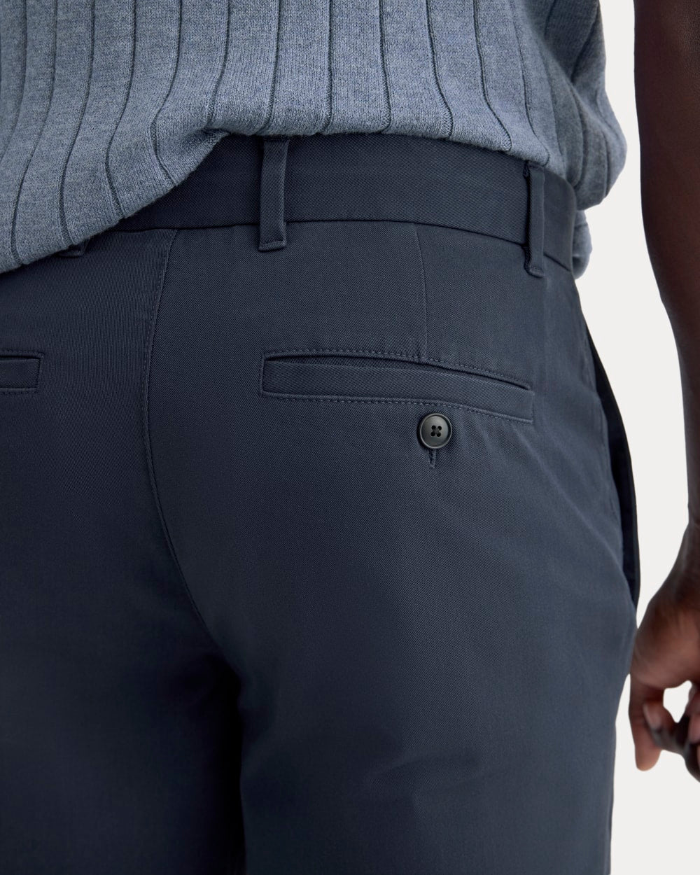 Deep Navy Slim Performance Chino Trousers for Men - gallery