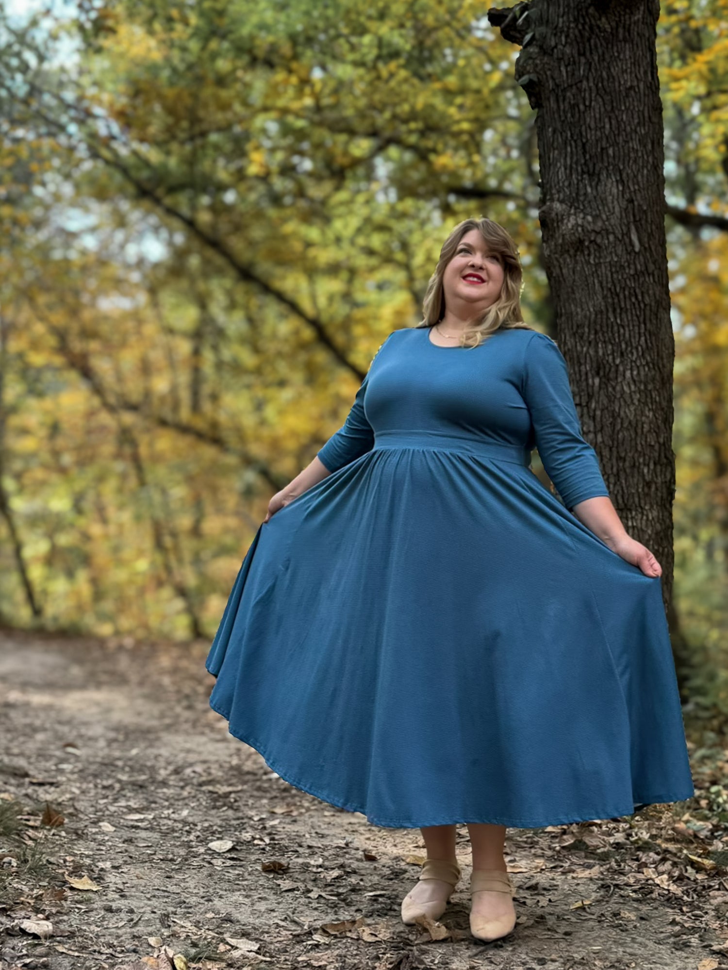 Indigo Lattice ~ Faye Dress — gallery