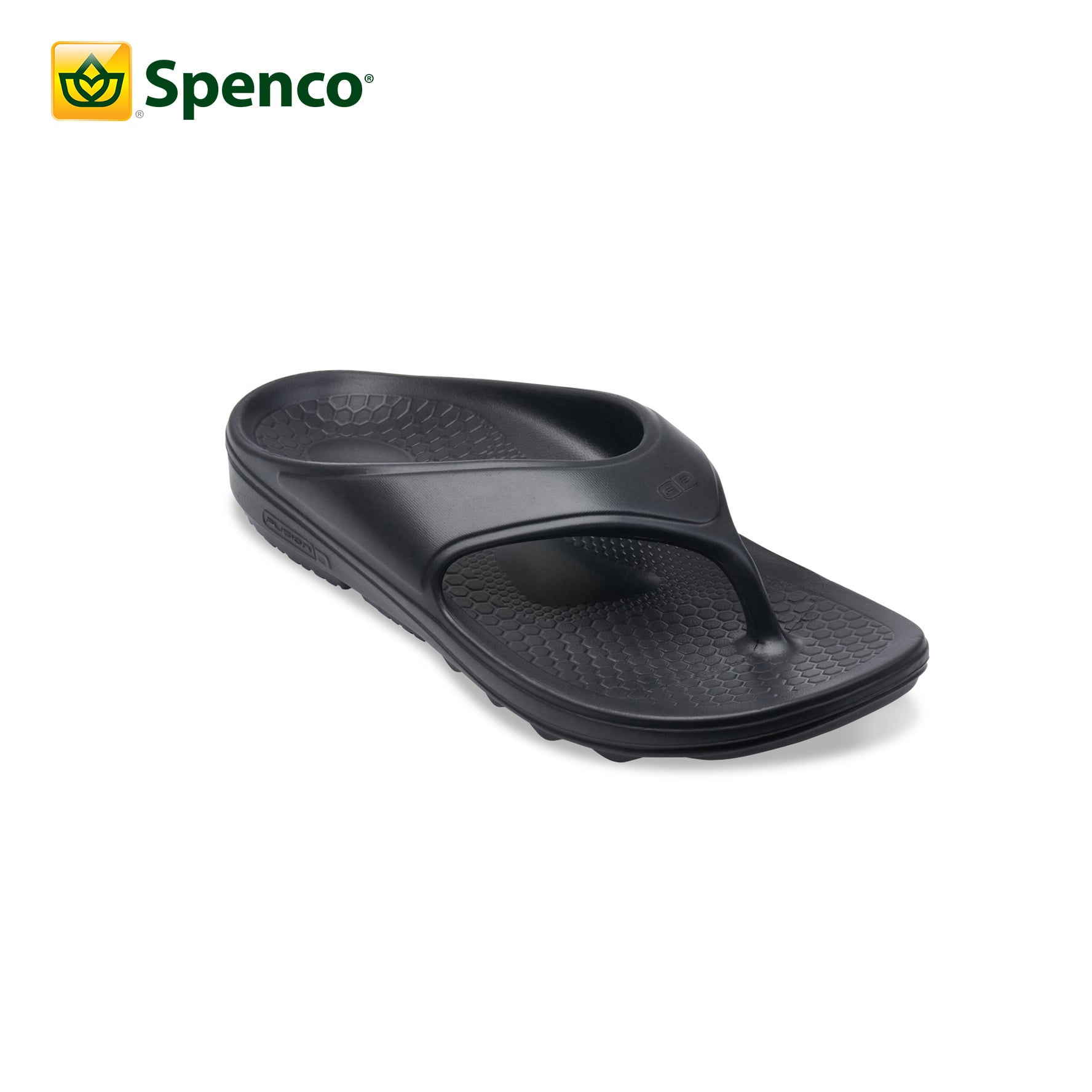 Orthotic Flip-Flop Sandals in Black for Women