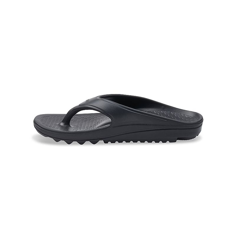 Orthotic Flip-Flop Sandals in Black for Women - gallery