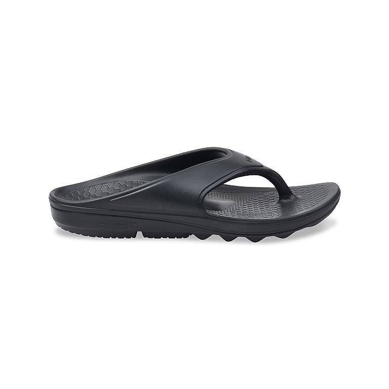Orthotic Flip-Flop Sandals in Black for Women - gallery