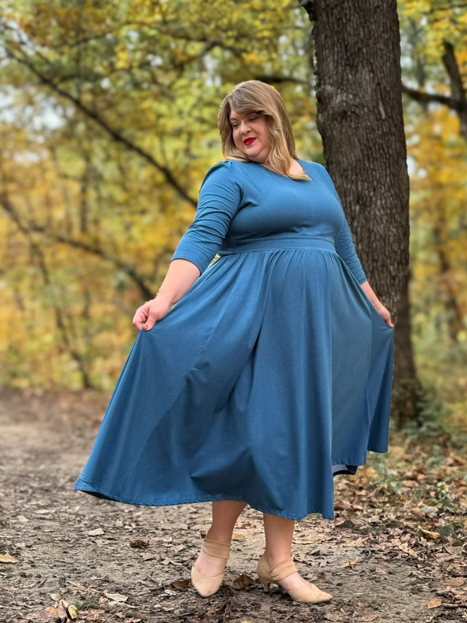 Indigo Lattice ~ Faye Dress — gallery
