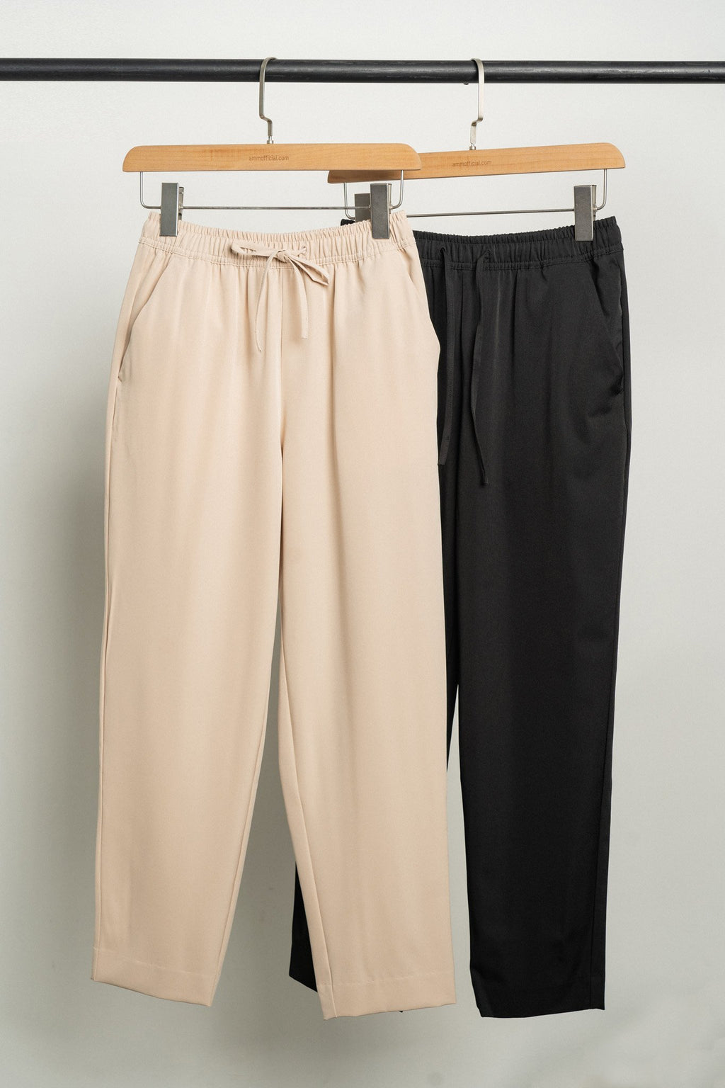 Drawstring Straight-Leg Trousers for Women