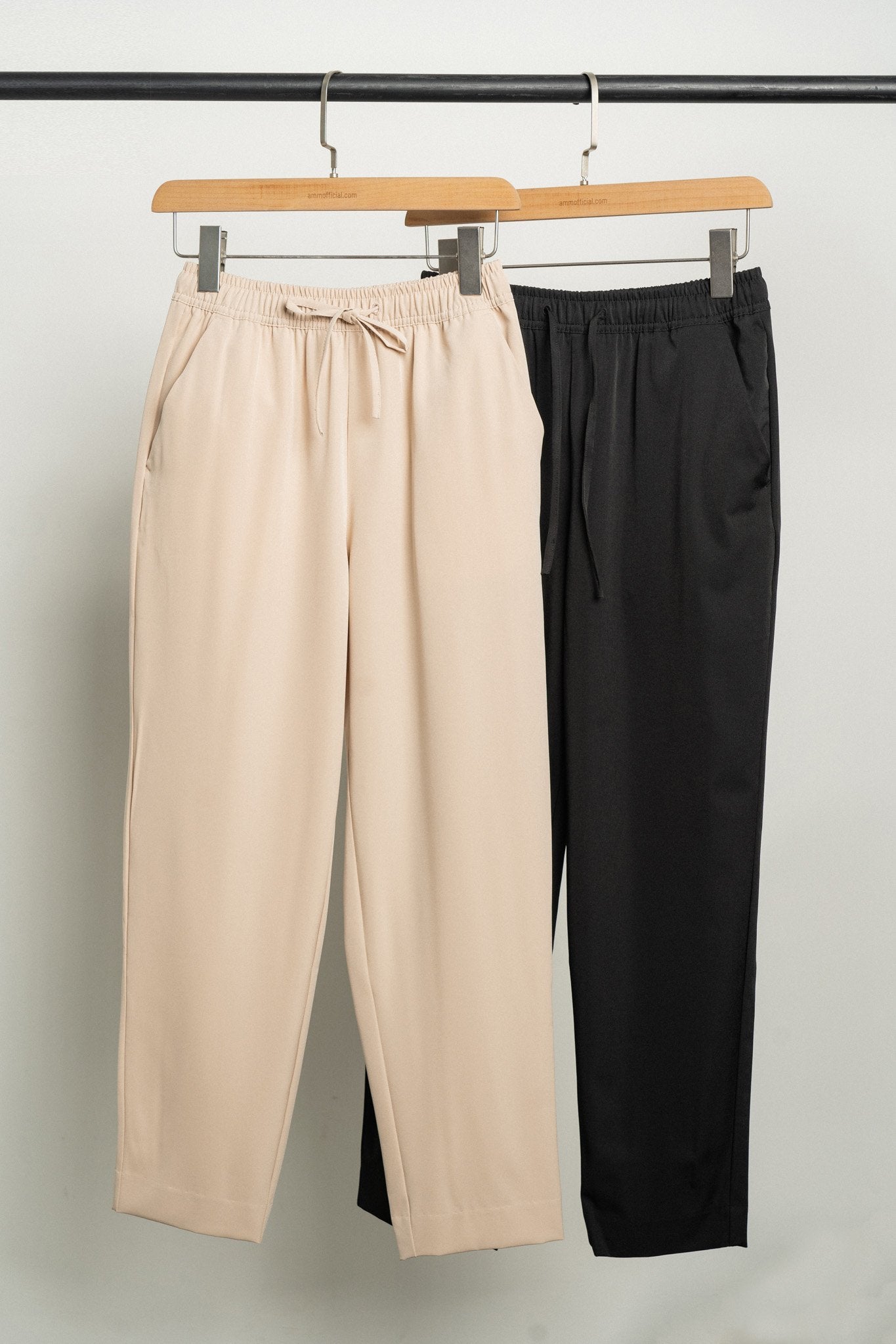 Drawstring Straight-Leg Trousers for Women
