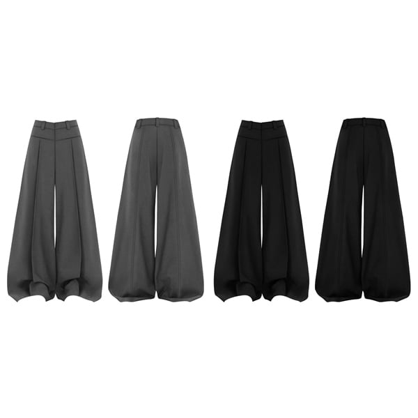 Emerald Wide-Leg Trousers for Women - gallery