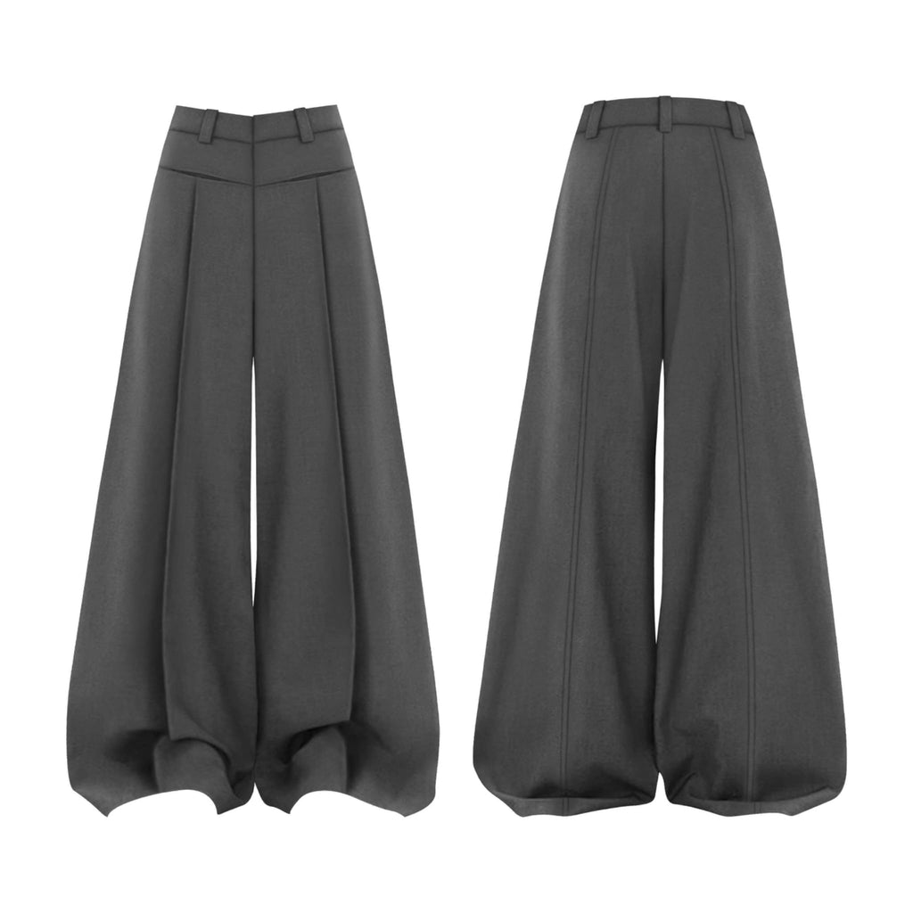 Emerald Wide-Leg Trousers for Women - gallery