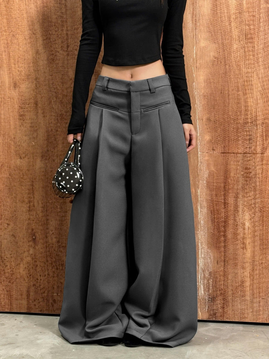 Emerald Wide-Leg Trousers for Women - gallery