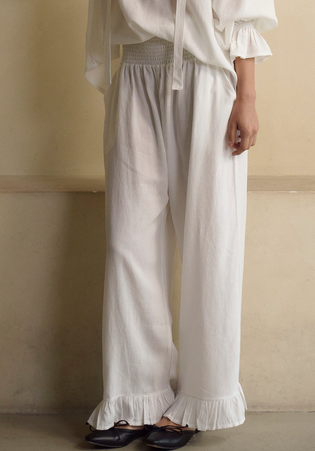Freya Linen Blouse & Pants Set - gallery