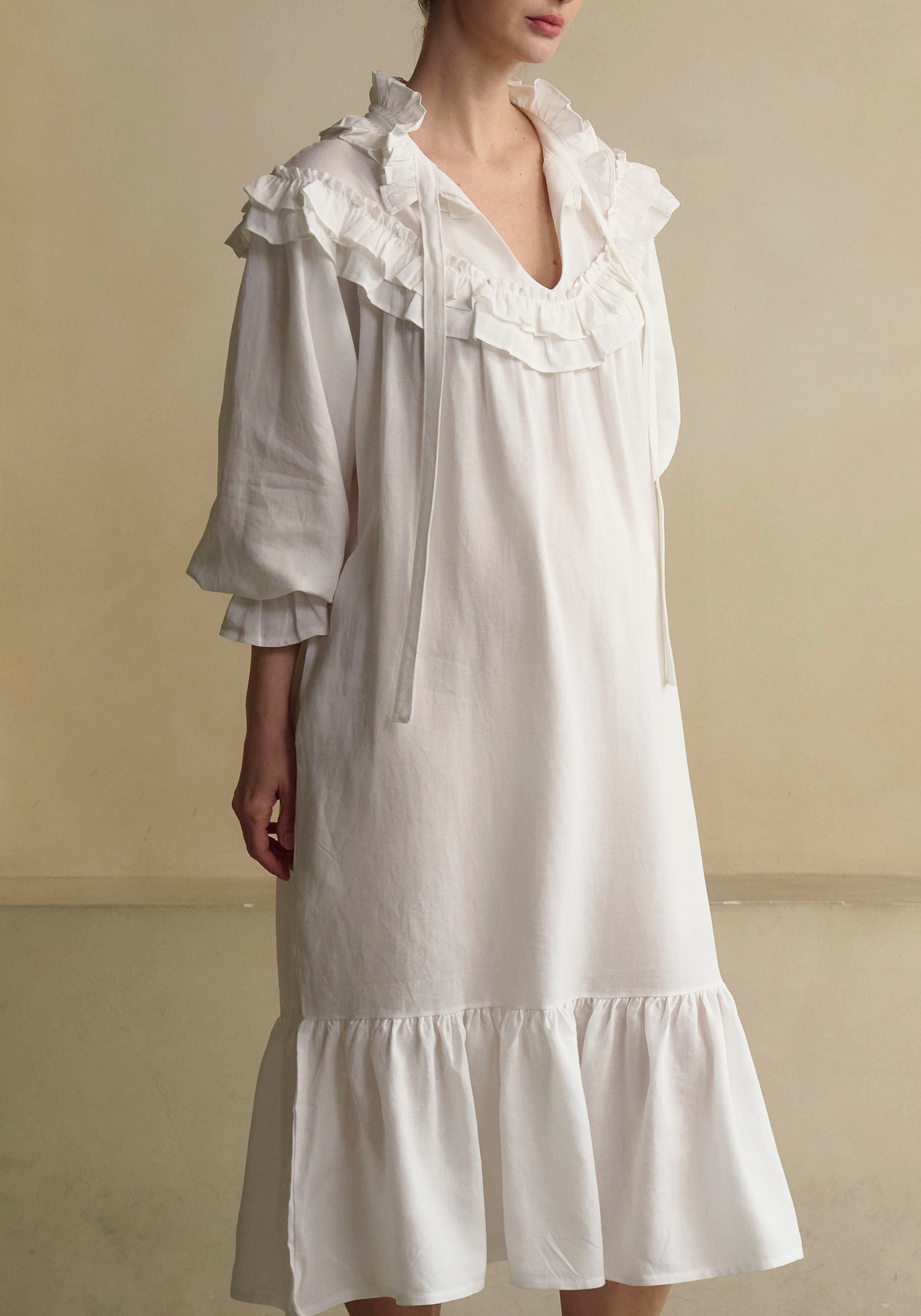 Freya Linen Dress - gallery