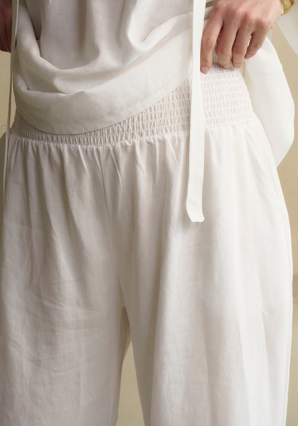 Freya Linen Blouse & Pants Set - gallery