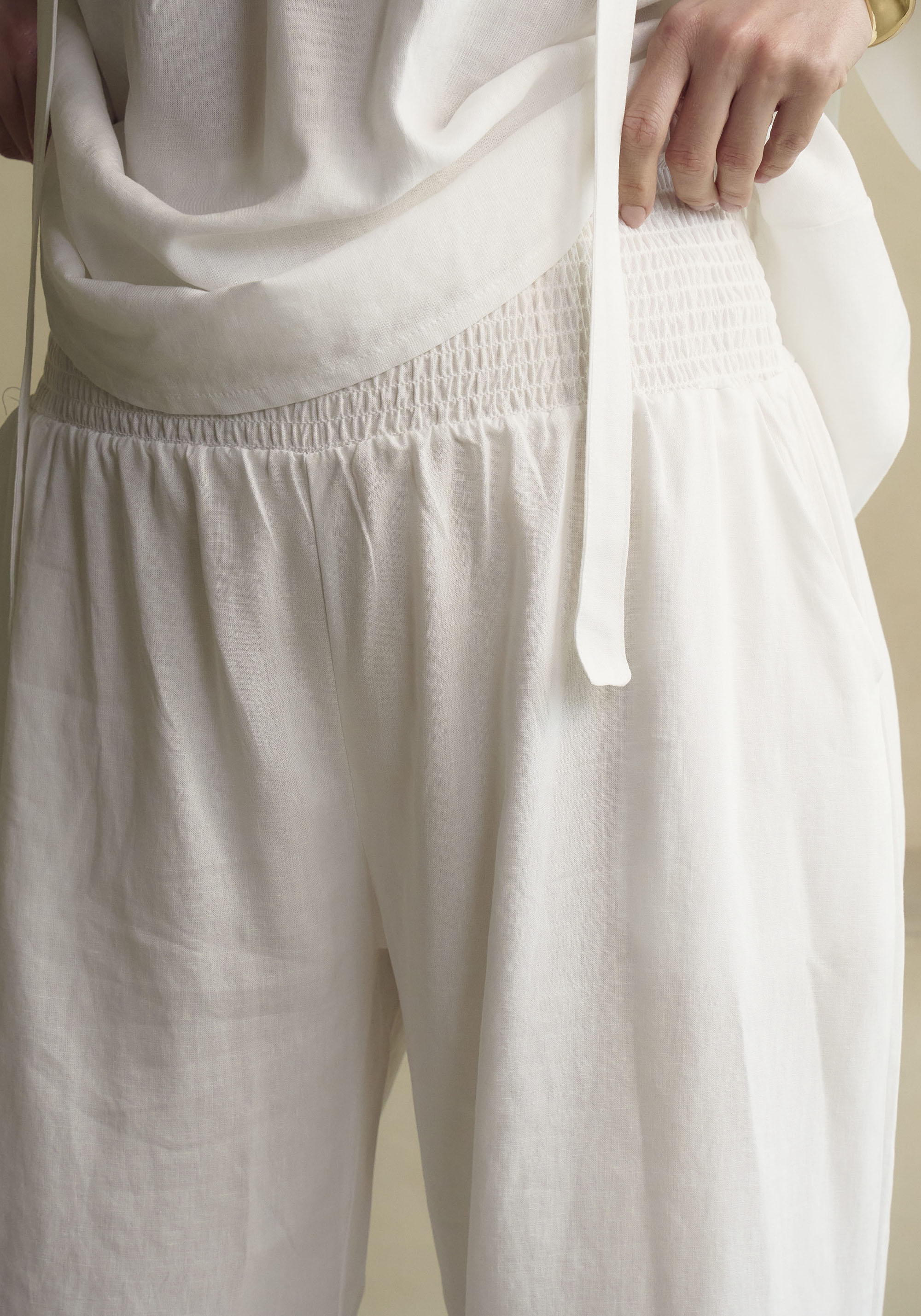 Freya Linen Blouse & Pants Set - gallery
