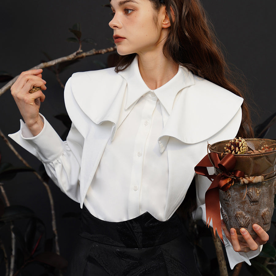 Fox Charm Ruffle Blouse for Women - gallery