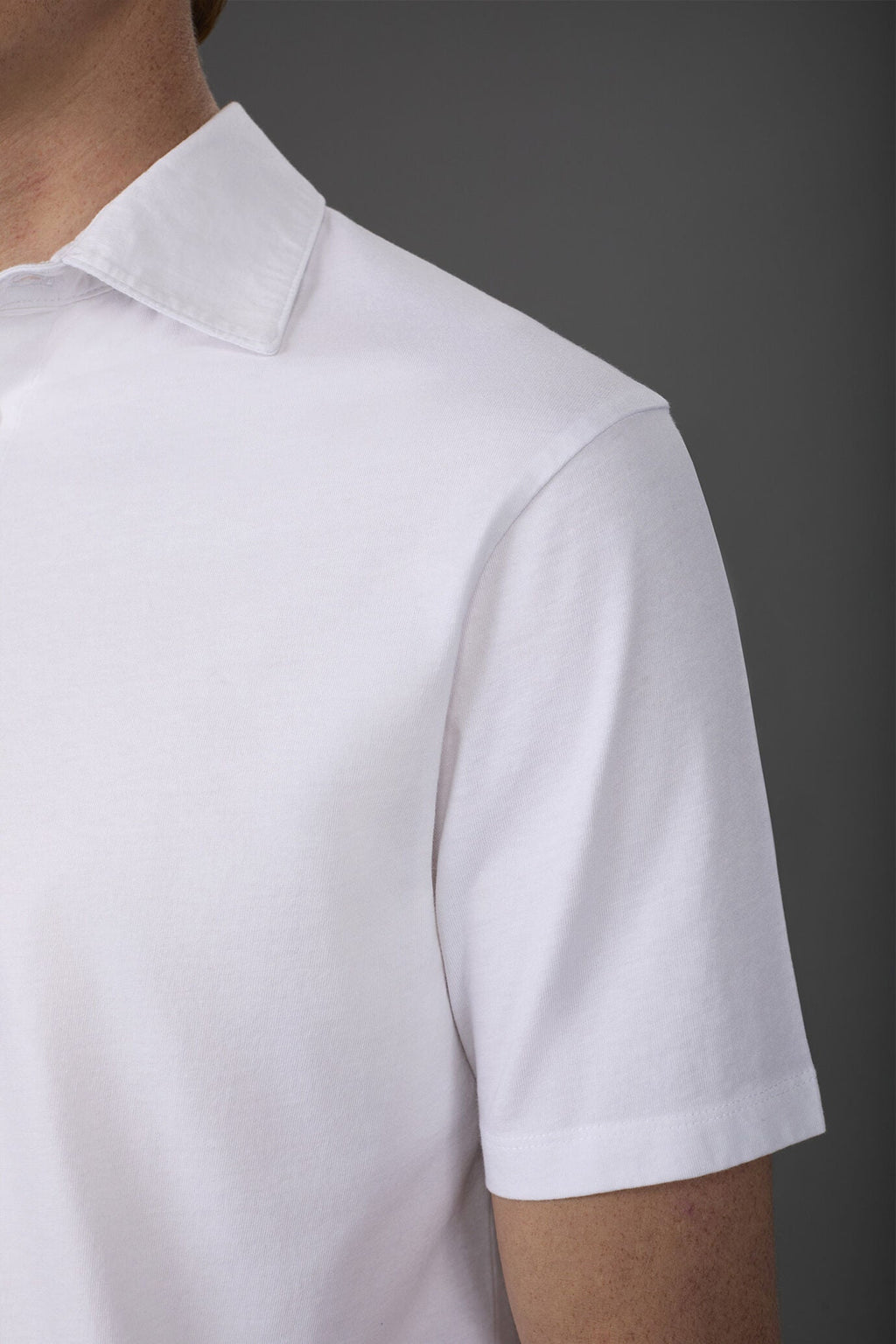 Short-Sleeve Cotton Jersey Polo Shirt for Men — gallery