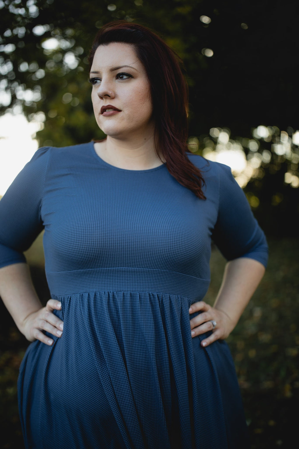 Indigo Lattice ~ Faye Dress — gallery