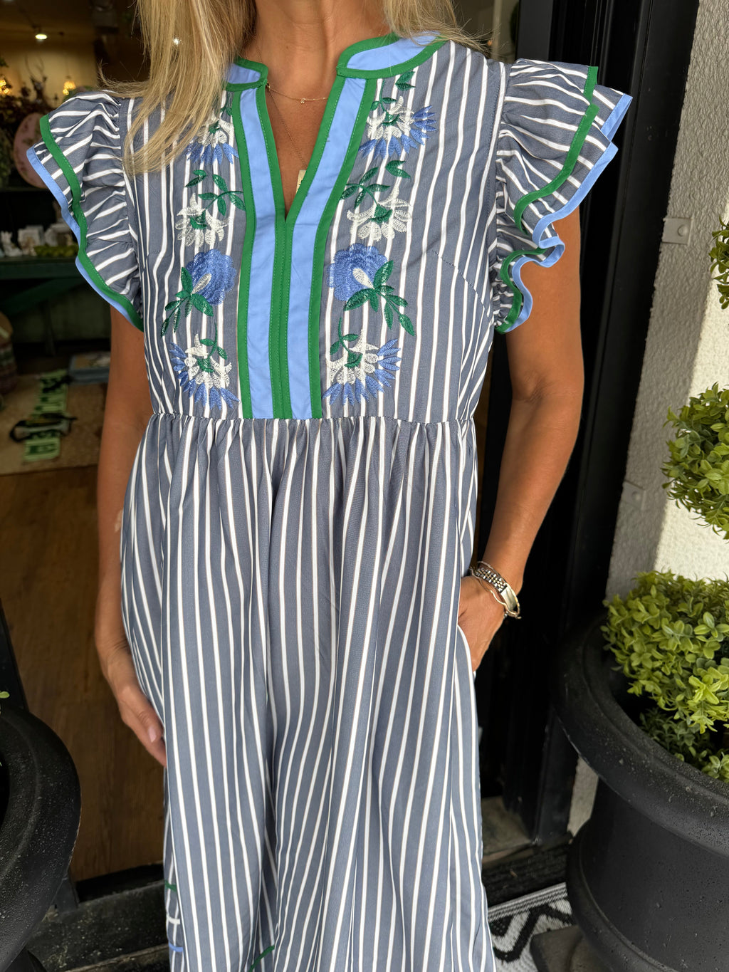 Tara Dress - Denim - gallery