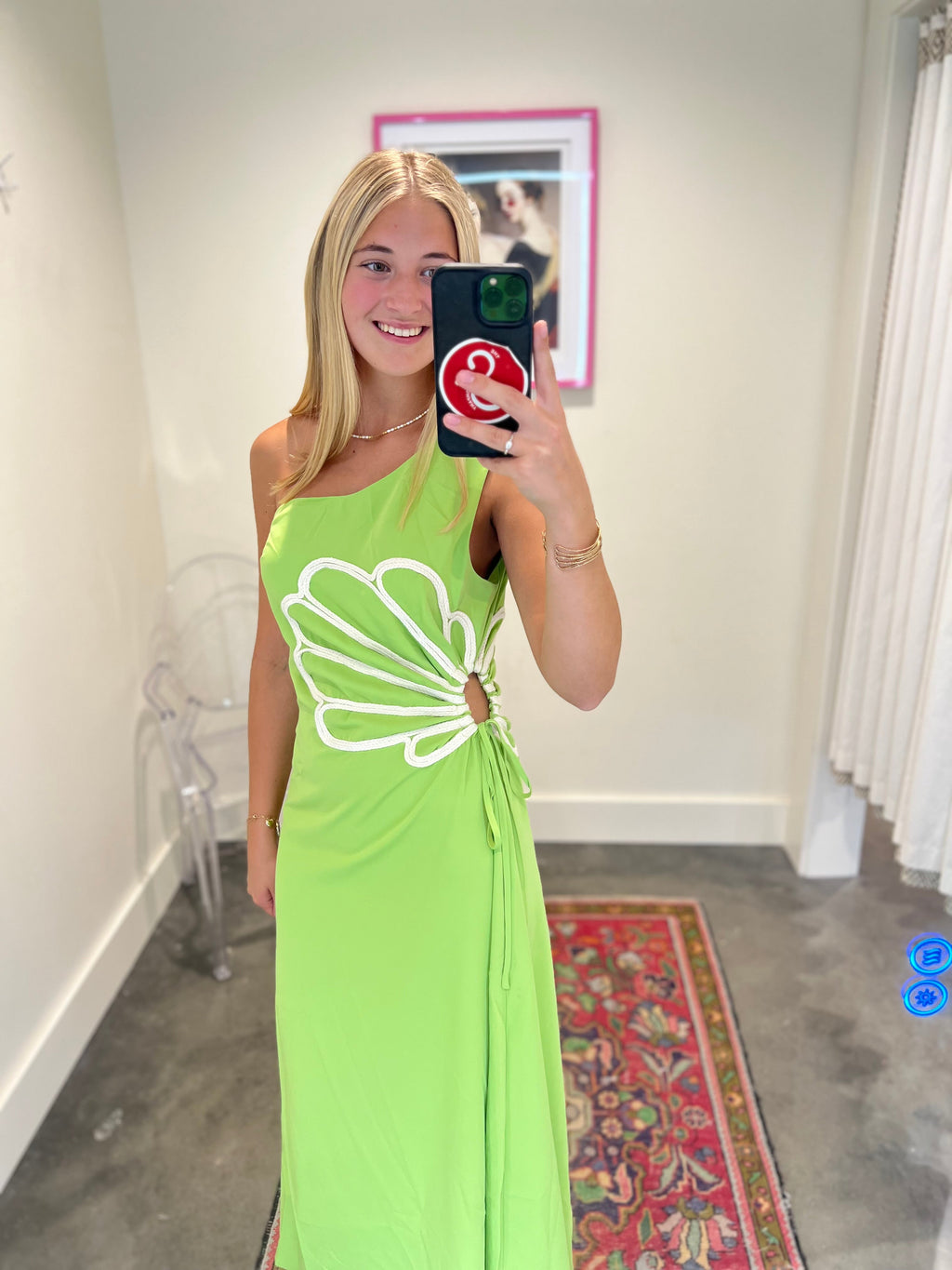 Virelle Petal Wave One-Shoulder Maxi Dress for Women - gallery