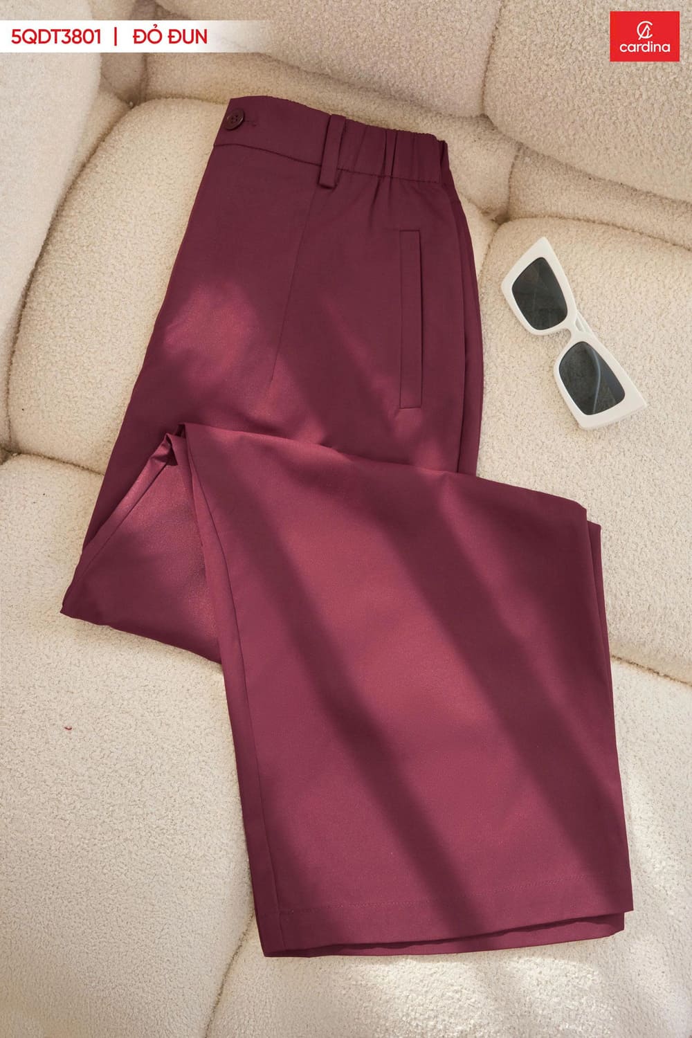 High-Waist Khaki Straight-Leg Trousers for Women - gallery